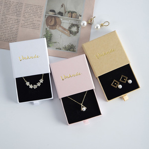 Boîte à bijoux avec insert pour collier et bracelet, emballage en carton, boîte cadeau en papier, boîte de rangement pour bijoux - Product Image 4