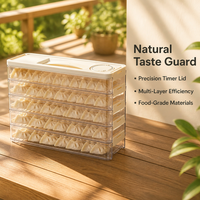 Boîte à raviolis rigide de qualité alimentaire pour rangement latéral de réfrigérateur, optimisation de l'espace et organisation, en plastique