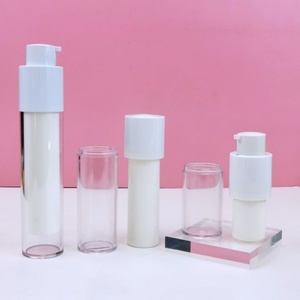 Pot cosmétique sans air en acrylique avec pompe, 15g, 30g, 50g, 100g - Product Image 3