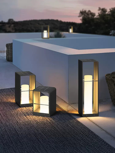 Lampe solaire d'extérieur étanche IP65 en acier pour éclairage paysager, à piles, pour jardin et pelouse, vente en gros - Product Image 6