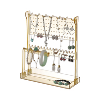 Bijoux Stand Collier Organisateur Affichage Bracelet Boucles D'oreilles et Anneau Plateau Porte-Bijoux Cintre