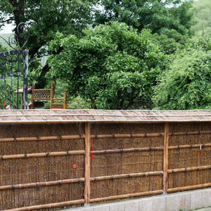 Clôture et écran en <span class=keywords><strong>bambou</strong></span>, soie et bois de style japonais pour la décoration de jardin, de cour et de paysage - Product Image 4