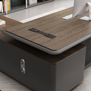 Muebles de Oficina Modernos de Lujo en Forma de L, Convertibles, de Madera, al Mejor Precio, para Jefe, Gerente o Director General - Product Image 3