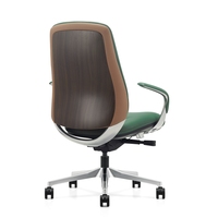 Chaise de bureau de direction de luxe en cuir, mobilier ergonomique commercial de haute qualité pour le bureau