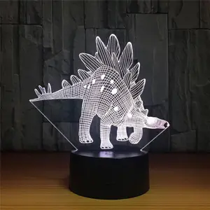 Dinosaurio forma acrílico lámpara de noche led <span class=keywords><strong>3d</strong></span> niños luces de la noche - Product Image 1