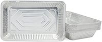 Barquettes en aluminium de taille standard 21x13 pouces, jetables, pour table à vapeur, aliments, grils, cuisson, barbecue