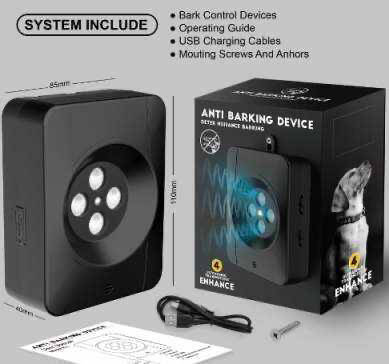 OEM Adjustable Electric Pet Dog No Shock Bark Rechargeable Anti Bark Collar - Shenzhen Lemons SLMM T