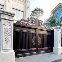 Source fabricant résidence de luxe villa cour clôture aluminium art portail