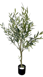 Arbre d'<span class=keywords><strong>olivier</strong></span> artificiel de luxe sans fruits, 125 cm, <span class=keywords><strong>en</strong></span> plastique écologique, <span class=keywords><strong>pour</strong></span> intérieur et extérieur, feuilles réalistes, design durable, décoration intérieure - Product Image 6