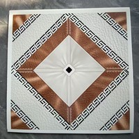 Plaques de plafond carrées en PVC 600x600 mm, imperméables, résistantes à l'humidité, design moderne et minimaliste, pour bureaux et usines, exclusivement