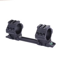 Support de lunette monobloc 25,4 mm/30 mm avec serre-tube de niveau et base de montage à queue d'aronde étroite 11 mm