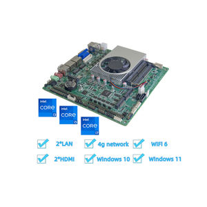 Inter <span class=keywords><strong>Tiger</strong></span> <span class=keywords><strong>Lake</strong></span> I3 I5 I7 11ème génération processeur DDR4 quatre affichage Lvds 5G WiFi industriel Mini Itx carte mère avec processeur - Product Image 3