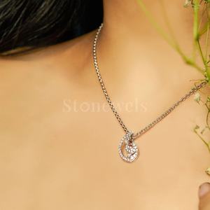 Colgantes y dijes de joyería fina con tachuelas de oro/plata Zircon/Moissanite/Lab Grown/Natural Diamond Ethereal Teardrop Diamond - Product Image 5