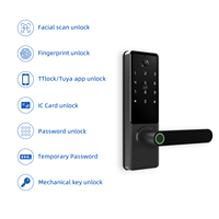 Kunci Biometrik Bluelock 3D Pengenal Wajah Kontrol Aplikasi Tuya Wifi Tahan Air Kelas C untuk Penggunaan Luar Ruangan OEM ODM untuk Keamanan Rumah