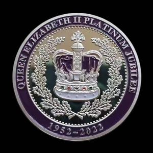 Wowei vente en gros reine <span class=keywords><strong>Elizabeth</strong></span> 24k plaqué or pièce commémorative médaille métal Badge pièces et pièces de collection - Product Image 5