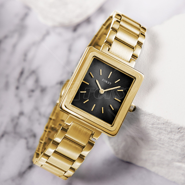 Reloj De Cuarzo Mano Para Quartz Pulsera Lujo Mujer Dama Acero Inoxidable Nina Femenino Muj Watch for Women