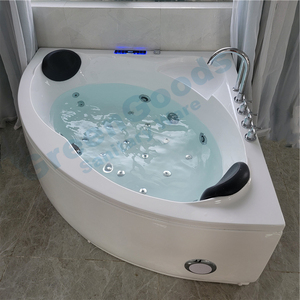 CE Home-bañera <span class=keywords><strong>de</strong></span> hidromasaje doble <span class=keywords><strong>para</strong></span> <span class=keywords><strong>interiores</strong></span>, fuente <span class=keywords><strong>de</strong></span> aire con chorro esquinero, pintura epoxi, elegante, 130x130 - Product Image 2