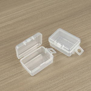 Q Mini Lock Transparent Plastic <b>Storage</b> <b>Box</b> Rectangle 5x3.5x2.3cm With Lid For <b>Small</b> Parts Hardware Jewelry - Product Image 3