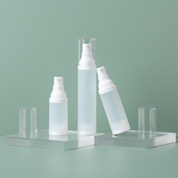 20ml 30ml 50ml givré cosmétique bouteille sous vide PP Lotion crème visage nettoyant bouteille avec bouchon AS emballage de soins de la peau
