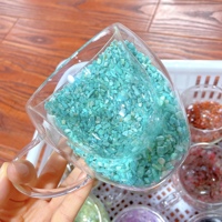 Gobelet en cristal naturel de guérison, gravier de cristaux mélangés, double paroi, améthyste, pour la boisson, le bureau, usage quotidien, décoration - Vente en gros