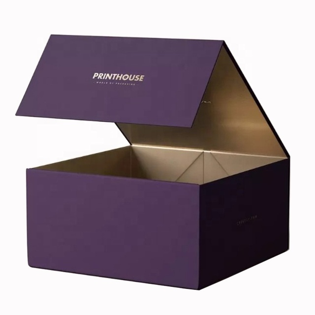 Custom Size Luxury Folding Gift Box Cardboard Rigid Hardbox Magnetbox Matt Magnetic Box Packaging with logo