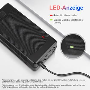 Caricabatterie al litio <span class=keywords><strong>universale</strong></span> 54.6V 2A per KUGOO G2 Pro G1 Soflow SO4 Pro VMAX VX2 Pro/St 48V Scooter elettrico XF690 Maxs - Product Image 5