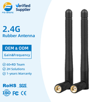 Antenne en caoutchouc 700-2700 MHz GSM 3G 4G LTE 2.4G 5dBi rotative omnidirectionnelle verticale SMA mâle pour routeur et amplificateur
