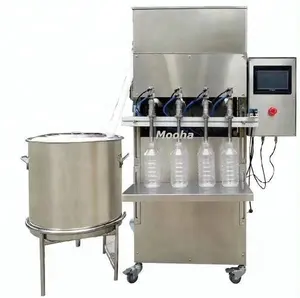 500ml Mineral Water Bottling Machine Cooking Oil Jar Filling Packaging Machine Pulp Fruit Beverage Bottle Filling Machinery