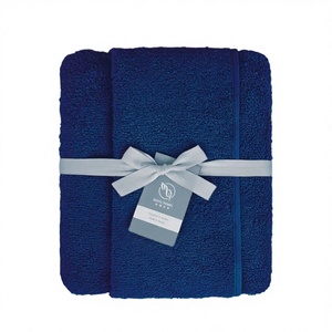 Serviette de bain en microfibre tricotée grise, recyclable, en nylon doux, absorbante, taille compacte pour une utilisation quotidienne dans la salle de bain - Product Image 1