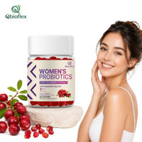 Qbioflex OEM/ODM Gummies Probiotiques pour Femmes avec Extrait de Canneberge 60 Gummies Favorisent une Digestion Saine