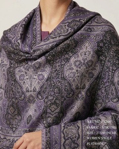 Premium Quality Winter Abaya Women <b>Shawl</b> Stole Viscose Floral Elegant Look Modest Wear Lightweight Discounted Price - Product Image 5