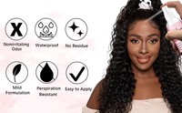 Spray de fusion pour perruques 60 ml en gros, marque privée, fixation rapide sans colle, tenue extrême et résistant à l'eau