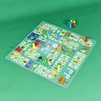 Fabrics Maker Ludo Table de jeu de société Les couples jouent Carrom Acrabble Pieces Mini Table d'échecs en bois Ludo Jeux de société pour la famille
