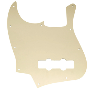 Protector de <span class=keywords><strong>bajo</strong></span> de 1 capa color marfil con 10 orificios y 4 cuerdas para bajos <span class=keywords><strong>Jazz</strong></span> estándar <span class=keywords><strong>Fender</strong></span> fabricados en Estados Unidos/México - Product Image 3