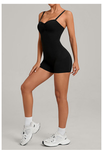 Combinaison de <span class=keywords><strong>yoga</strong></span> d'entraînement en gros, combinaison à bretelles, dos ouvert <span class=keywords><strong>sexy</strong></span>, lifting des hanches, vêtements de sport respirants pour l'entraînement physique. - Product Image 6