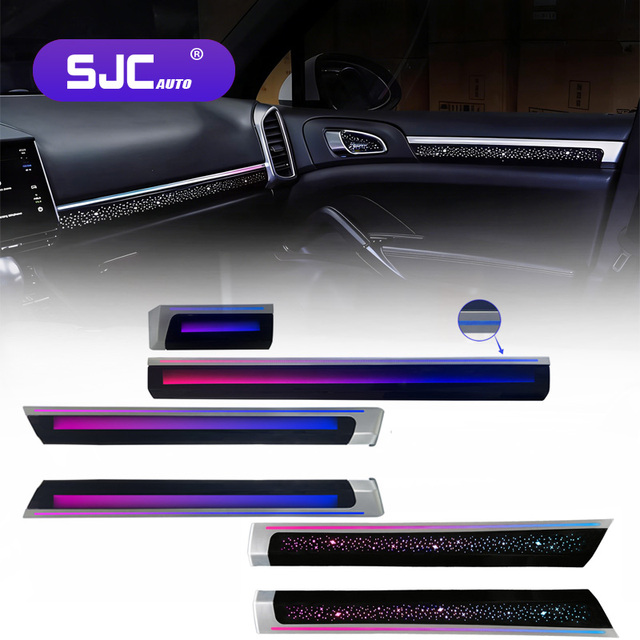 SJC Car Ambient Light for Porsche Cayenne 2010-2017 LHD/RHD Auto Interior 64 Color Starry Sky Dynamic Symphony LED Light Kit