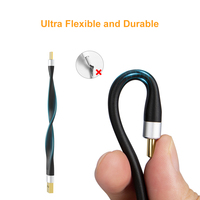 Cable USB 3.0 Flexible CableCreation de Alta Velocidad 5Gbps Tipo-C 3A con Carga Rápida y Transmisión de Datos, Revestimiento TPE Trenzado y Blindado
