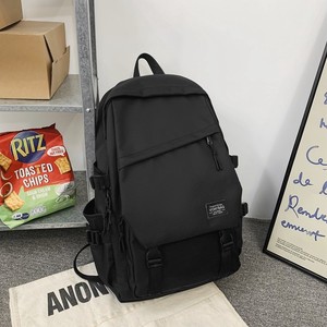 Student <b>Backpack</b> <b>Large</b> Capacity Waterproof Computer Interlayer For Junior Senior High School Boys Spring 2025 Solid Color - Product Image 2