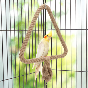 Juguete Colgante Resistente para Pájaros, Columpio Triangular de Cuerda de Cáñamo, Juguete Masticable para Loros, Venta Caliente - Product Image 3