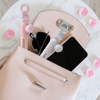 Botol Parfum Gantung Tas Plush Omi 5ML 10ml Baru Terlaris, Gantungan Kunci Girly, Cetak Sablon, Model Isi Ulang Portabel untuk Perjalanan