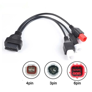 Xe Máy OBD2 chẩn đoán kết nối cáp cho Yamaha 3pin 4pin cho Honda 6pin xe máy OBD mở rộng bộ chuyển đổi - Product Image 2