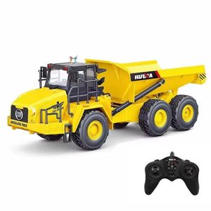 Camión Volquete de Control Remoto Huina 1553 de 11 Canales, Semi Aleación, Escala 1:16, Juguete Eléctrico <span class=keywords><strong>para</strong></span> Niños, Regalo de Navidad - Product Image 1