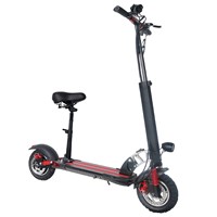 Yeni 10 inç yetişkin elektrikli Scooter koltuk ile katlanabilir elektrikli Scooter Commuting e-scooter için 350w güç scooter