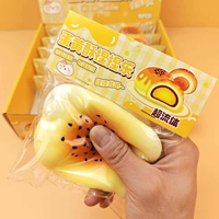 Jouet de décompression fluide à presser, anti-stress sensoriel, à rebond lent, en forme de fruit (melon), jouet souple et fluide pour soulager le stress