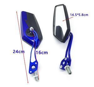 Vente d'usine, rétroviseur latéral universel pour moto en aluminium CNC 8 mm 10 mm, rétroviseur arrière pour HJ150 HJ110 CG125 CG150 - Product Image 4
