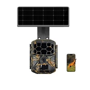 Caméra de chasse 60MP 4K solaire avec Wi-Fi, vision nocturne, IP65, pour extérieur, avec 42 LED IR 940nm - Product Image 1