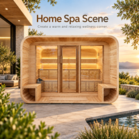 Ruang Sauna Kayu yang Dapat Disesuaikan oleh OEM untuk Pengalaman Spa dan Rekreasi Residensial dan Komersial dengan Berbagai Pilihan Ukuran