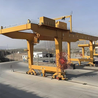 Grue portique industrielle électrique extérieure à double poutre de 5 m de portée, capacité de 20 tonnes, hauteur de levage de 10 m, moteur