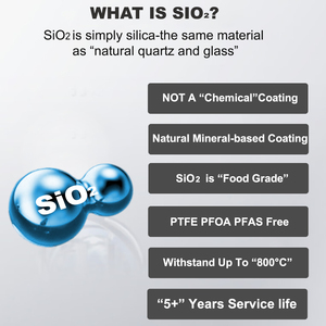 Sartén Premium de acero inoxidable 304 de 3 capas para cocinar fácilmente Sartén <span class=keywords><strong>sin</strong></span> toxinas PFAS para cocinar en familia - Product Image 2
