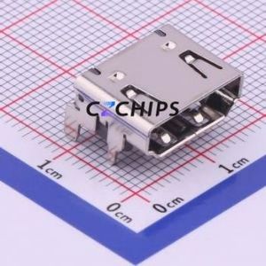 KH-HDMI-19P-Cu HDMI Connector SMD Connector ( Connector Type: HDMI-A )( Gender: Female )( Total Number of PINs: 19P ) - Product Image 1